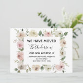 Bewegende Ankündigung Dusty Pink Floral (Stehend Vorderseite)