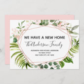 Bewegende Ankündigung Eukalyptus Greenery Geometri (Vorne/Hinten)