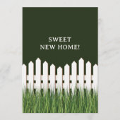 Bewegende Ankündigung mit weißem Zaun (Vorderseite)