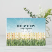 Bewegende Ankündigung mit Zaun und Fackeln (Stehend Vorderseite)