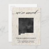 Bewegende Ankündigung, New Mexico Staat rustikal Einladungspostkarte (Vorne/Hinten)