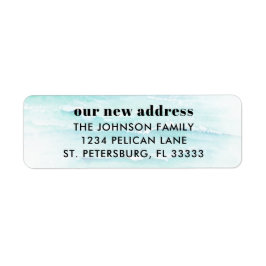 Bewegende Ankündigung Ozeanwellen Rücksendeadresse