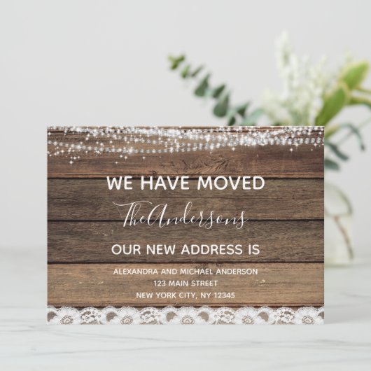 Bewegende Ankündigung Rustikales Bauernhaus Holz (Stehend Vorderseite)