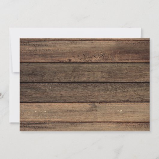 Bewegende Ankündigung Rustikales Bauernhaus Holz (Rückseite)