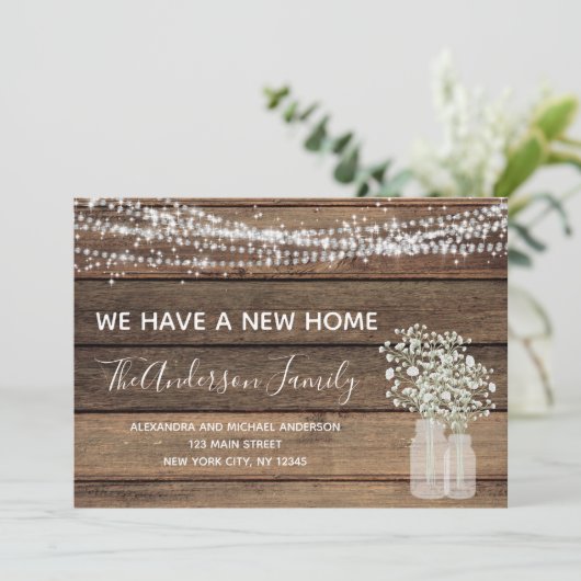 Bewegende Ankündigung Rustikales Bauernhaus Holz (Stehend Vorderseite)