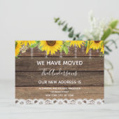 Bewegende Ankündigung rustikales Sonnenblumenholz (Stehend Vorderseite)