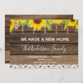 Bewegende Ankündigung rustikales Sonnenblumenholz (Vorne/Hinten)