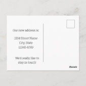 Bewegende Ankündigung Utah Seagull Sego Lily Blume Postkarte (Rückseite)