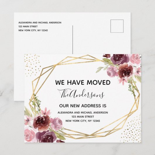 Bewegende Ankündigung Wasserfarbe (Vorne/Hinten)