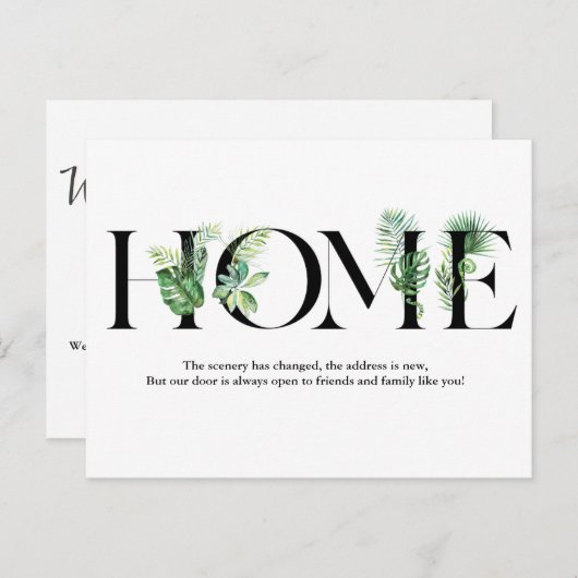 Bewegende Ankündigung Wir haben die Postkarte vers (Vorne/Hinten)