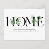 Bewegende Ankündigung Wir haben die Postkarte vers (Vorderseite)