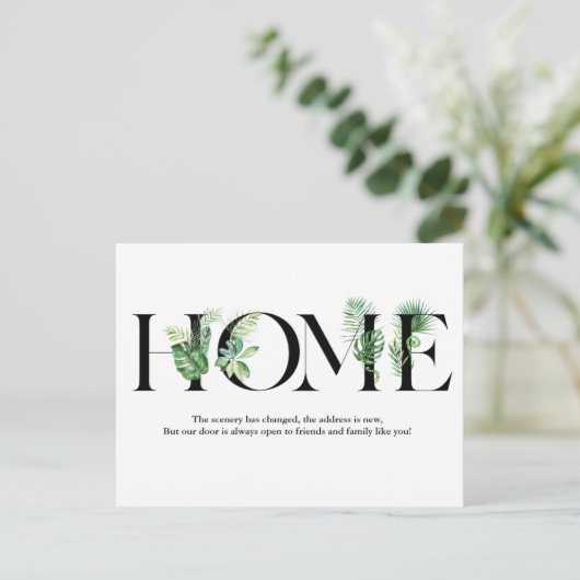 Bewegende Ankündigung Wir haben die Postkarte vers (Stehend Vorderseite)