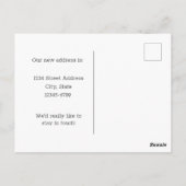 Bewegende Ankündigung Wyoming Meadowlark Pinsel Postkarte (Rückseite)