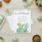 Bewegende Announcement Card Cactus Succulent South Ankündigung