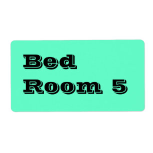 Bewegende Aufkleber des Bett-Raum-5 im Aqua