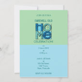 Bewegende Zuhause-Party Einladung (Rückseite)