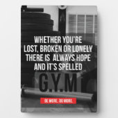 Beweggrund für Gym-Workout Fotoplatte (Vorderseite)