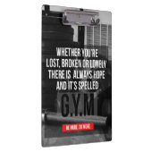 Beweggrund für Gym-Workout Klemmbrett (Rechts)