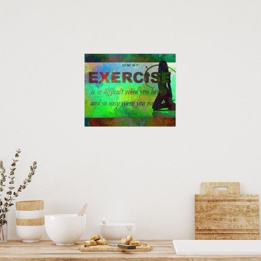 Beweggründe in der Silhouette Poster (Küche)