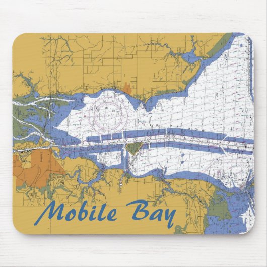 Bewegliche Bucht Abalama Seediagramm Mausunterlage Mousepad (Vorne)