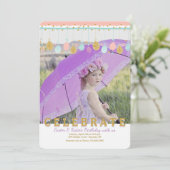 Bewegliche Foto-Einladung Ostern Einladung (Stehend Vorderseite)