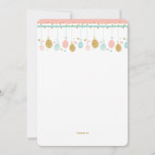 Bewegliche Foto-Einladung Ostern Einladung (Rückseite)