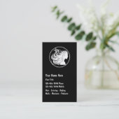 Bewegliche Frisurn-Visitenkarten Visitenkarte (Stehend Vorderseite)