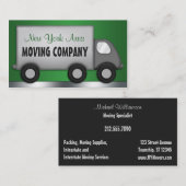 Bewegliche LKW-Grün-Urheber-Visitenkarten Visitenkarte (Vorne/Hinten)