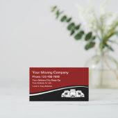 Bewegliche LKW-moderner Entwurf Visitenkarte (Stehend Vorderseite)