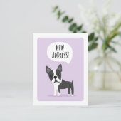 Bewegliche Mitteilung der neuen Adresse Ankündigungspostkarte (Stehend Vorderseite)