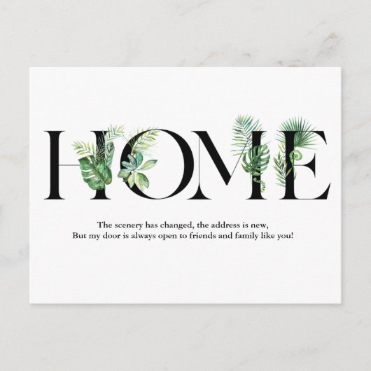 Bewegliche Mitteilung habe ich Postkarte bewegt (Vorderseite)