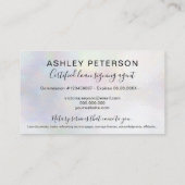 Bewegliche Notarsskriptperle ganz eigenhändig Visitenkarte (Rückseite)