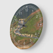 Bewegliche Schafe Große Wanduhr (Winkel)
