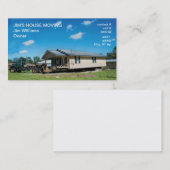 Bewegliche Seite des Hauses Visitenkarte (Vorne/Hinten)