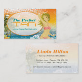 Bewegliche Sonnenstudio-Visitenkarte-Schablone Visitenkarte (Vorne/Hinten)