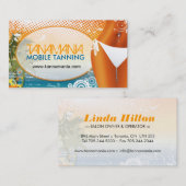 Bewegliche Sonnenstudio-Visitenkarte Visitenkarte (Vorne/Hinten)