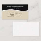 Bewegliche Ultraschall-Dienstleistungen Visitenkarte (Vorne/Hinten)