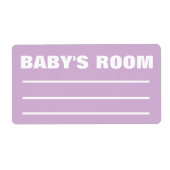 bewegliche Verpackungsetiketten - Babyzimmer (Vorne)