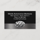 Beweglicher Auto-Mechaniker-Entwurf Visitenkarte (Vorderseite)