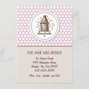 Beweglicher Bienenstock   der Mitteilungs-  lila Ankündigung