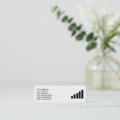 Beweglicher Empfang Mini Visitenkarte (Stehend Vorderseite)