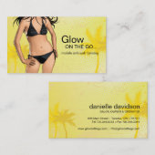 Beweglicher Spray-bräunende Visitenkarte (Vorne/Hinten)