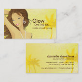 Beweglicher Spray-bräunende Visitenkarte (Vorne/Hinten)