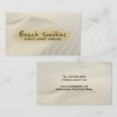 Beweglicher Spray-bräunender Visitenkarte (Vorne/Hinten)