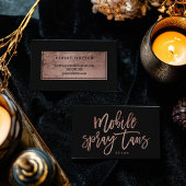 Beweglicher Spray bräunt Visitenkarte