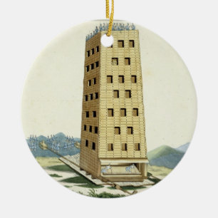 Beweglicher Turm, entworfen nach Caesars Turm an N Keramikornament