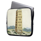 Beweglicher Turm, entworfen nach Caesars Turm an N Laptopschutzhülle (Vorderseite Links)