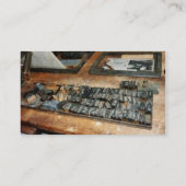 Beweglicher Typ Visitenkarte (Rückseite)