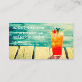 Bewegliches Bar oder Barkeepergeschäft Visitenkarte (Vorderseite)