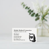 Bewegliches Gesundheitswesen-Thema Visitenkarte (Stehend Vorderseite)